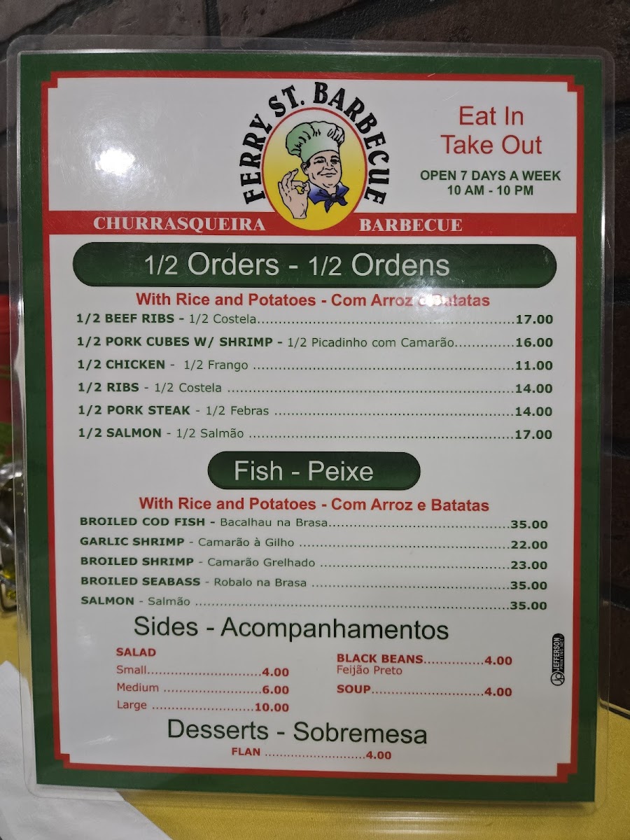 Ferry Street Barbecue Menu - Image 3